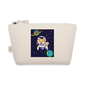 Shiba Inu Astronaut - Bio-Täschchen - Natur - Vorne