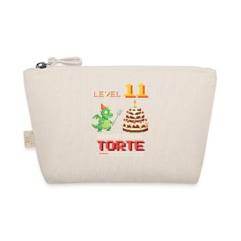 Level 11 Geburtstag - Endgegner Torte Videospiel - Bio-Täschchen - Natur - Vorne
