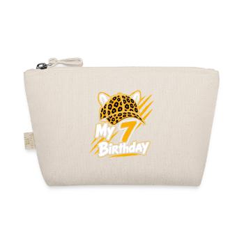 My 7 Birthday Leopard Cap Party - Bio-Täschchen - Natur - Vorne