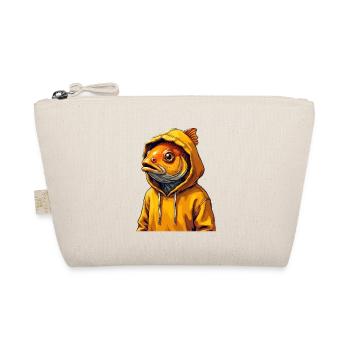 Goldfisch Hoodie Porträt - Bio-Täschchen - Natur - Vorne