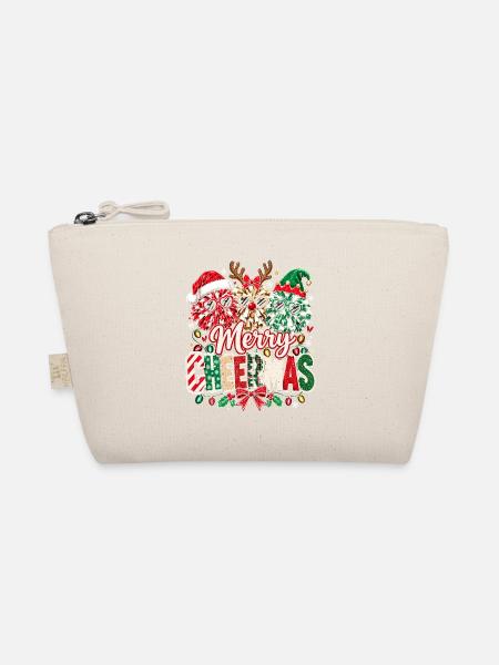 Merry Christmas: Glitzernde Elfen-Trio - Bio-Täschchen - Natur