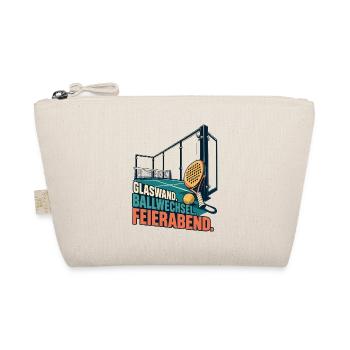 Feierabend Paddel-Tennis Glaswand - Bio-Täschchen - Natur - Vorne