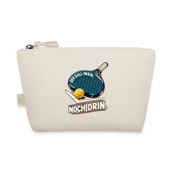 Noch Drin Padel Motiv – Ballkunst - Bio-Täschchen - Natur - Vorne