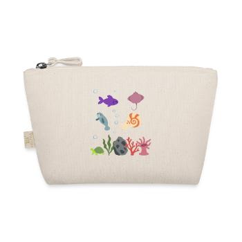 Fisch Unterwasser Kinder Rochen - Bio-Täschchen - Natur - Vorne