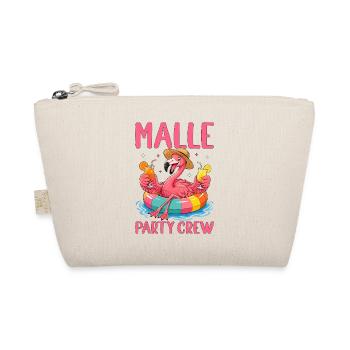  Malle Party Crew Flamingo Mallorca Sommer Pool - Bio-Täschchen - Natur - Vorne