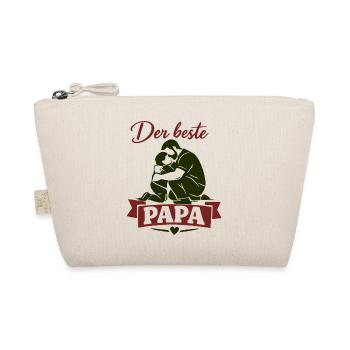 Der beste Papa Umarmung - Bio-Täschchen - Natur - Vorne