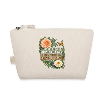 Hobbygärtnerin Geschenkidee Pflanzenmama Blumen - Bio-Täschchen - Natur - Vorne