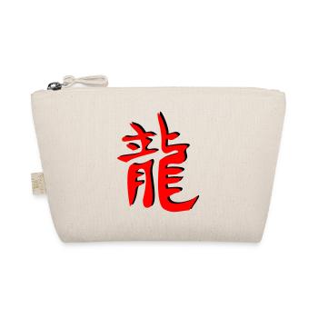 Drachen_3d_kanji - Organic Pouch - nature - Front