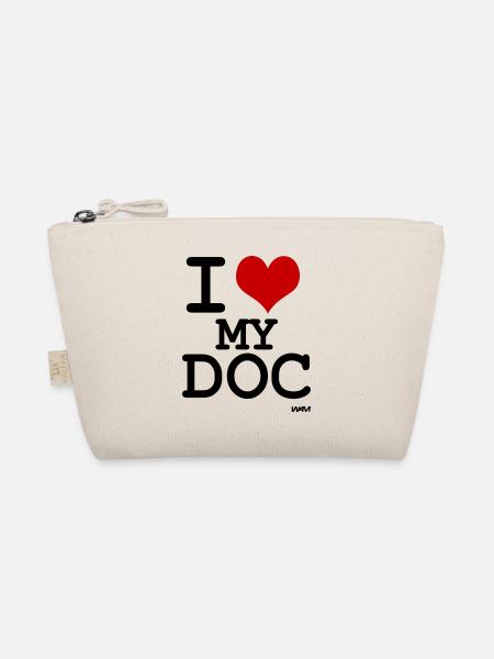 i love my doc - Bio-Täschchen - Natur - Vorne