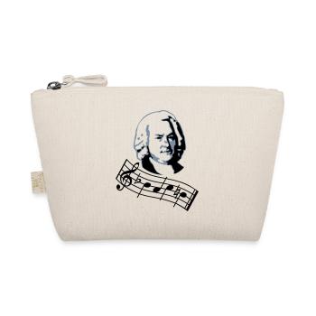 bach noten 2col - Bio-Täschchen - Natur - Vorne