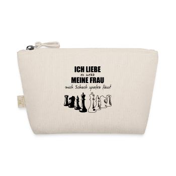 Schach Sprüche Ich liebe es - Bio-Täschchen - Natur - Vorne