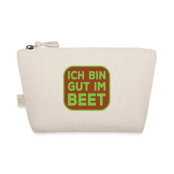 Ich bin gut im Beet lustiger Gärtner Spruch - Bio-Täschchen - Natur - Vorne
