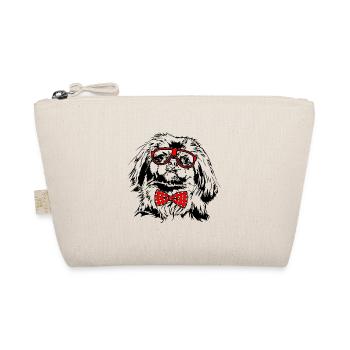 Funny PEKINGESE Glasses Dog Dog - Organic Pouch - nature - Front
