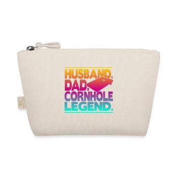 Husband Dad Cornhole Legend - Bio-Täschchen - Natur - Vorne