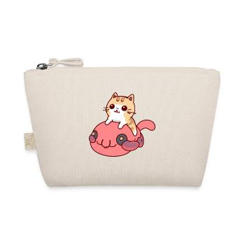 Cat rides a blob fish - Organic Pouch - nature - Front