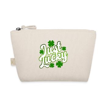 St Patricks Day - Just Lucky - Shamrock - Bio-Täschchen - Natur - Vorne