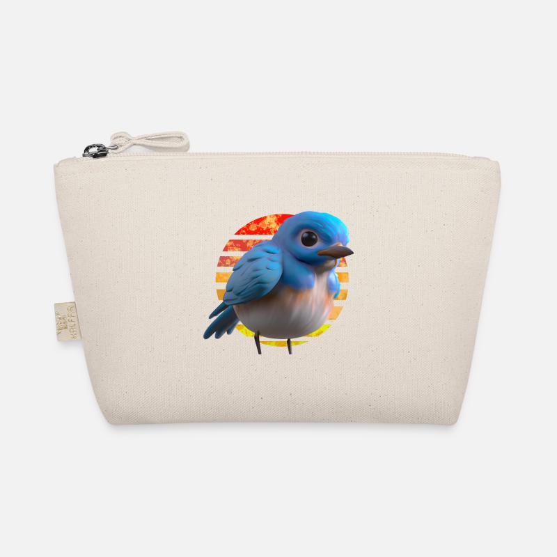 Hut Warbler Bird Design Organic Pouch