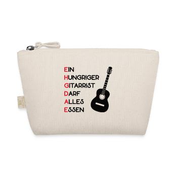 Gitarrist Gitarrensaiten Merksatz Gitarrenspieler - Bio-Täschchen - Natur - Vorne