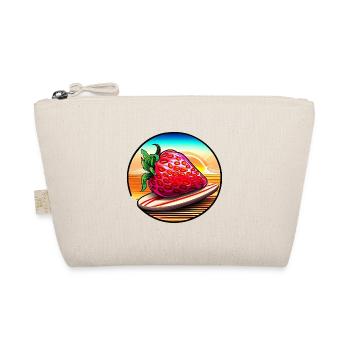 Surfing strawberry in sunset - Organic Pouch - nature - Front