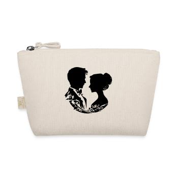 Married Couple Wedding Silhouette - Organic Pouch - nature - Front