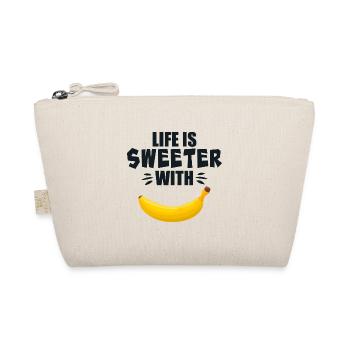 La vie est plus douce avec la banane - Trousse biologique - nature - Devant