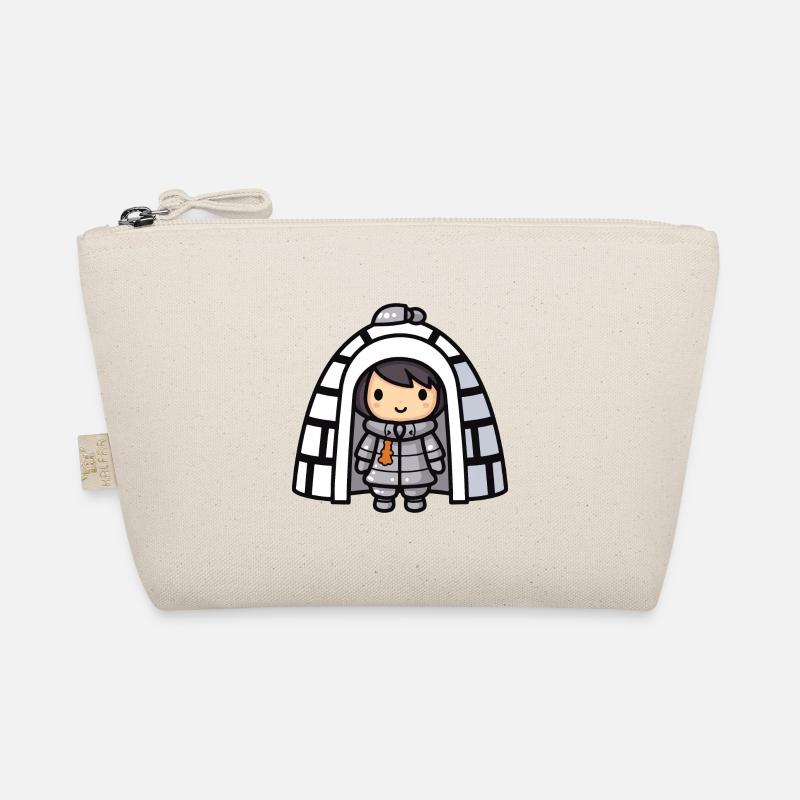Winter Eskimo Iglu Comic Bio-Täschchen