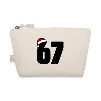 67 Zahl Weihnachten - Bio-Täschchen - Natur - Vorne