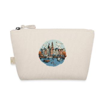 Amsterdam Skyline Urlaub Design - Bio-Täschchen - Natur - Vorne