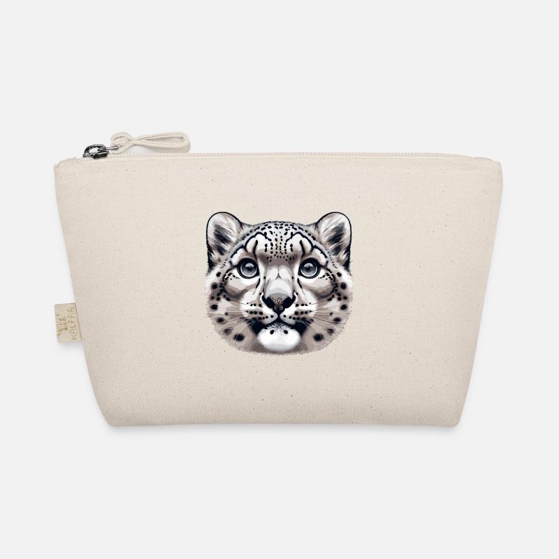 Snow Leopard Leopard White Leopard Organic Pouch