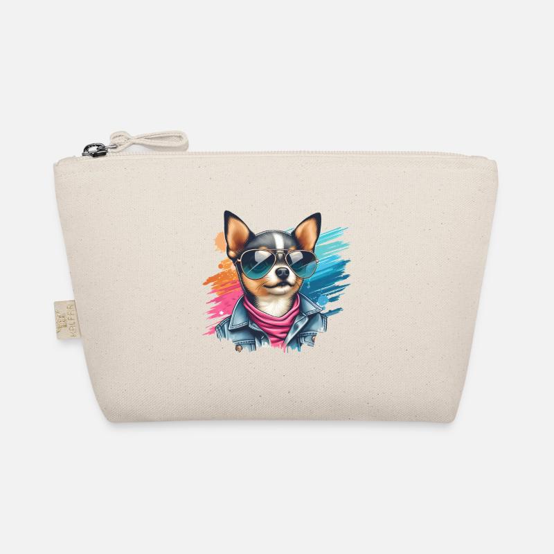 Chihuahua Splash Kunst Bio-Täschchen