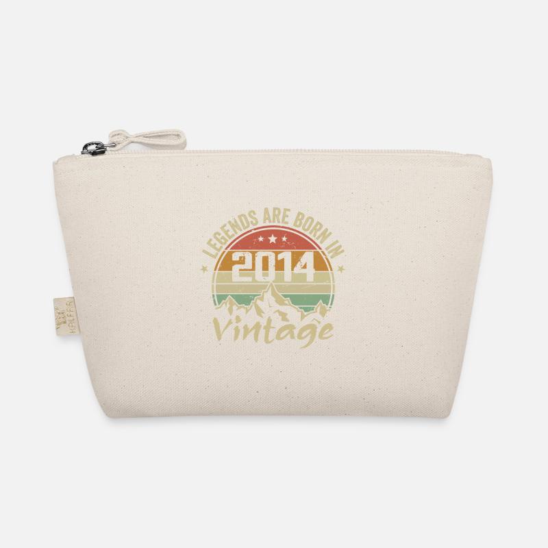 2014 Vintage 2014 Retro 2014 Anniversary Gift Organic Pouch