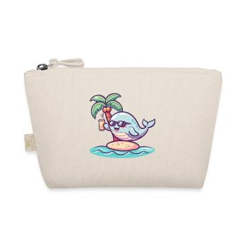 Whale Summer Beach Vacation - Organic Pouch - nature - Front