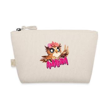 AMANDA - Beau nom de fille avec hibou mignon - Trousse biologique - nature - Devant