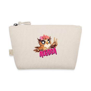 ALESSA - Beau nom de fille avec un hibou mignon - Trousse biologique - nature - Devant