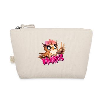 DAMARIS - Beau nom de fille avec un hibou mignon - Trousse biologique - nature - Devant