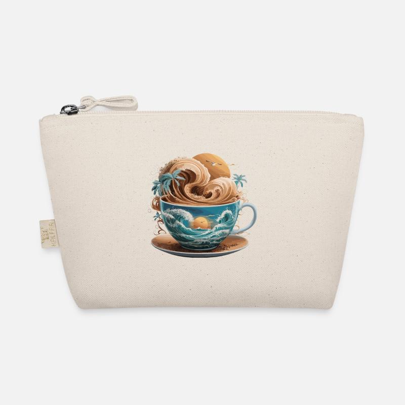 Tropical Beach Waves Kaffeetasse für eine Bio-Täschchen