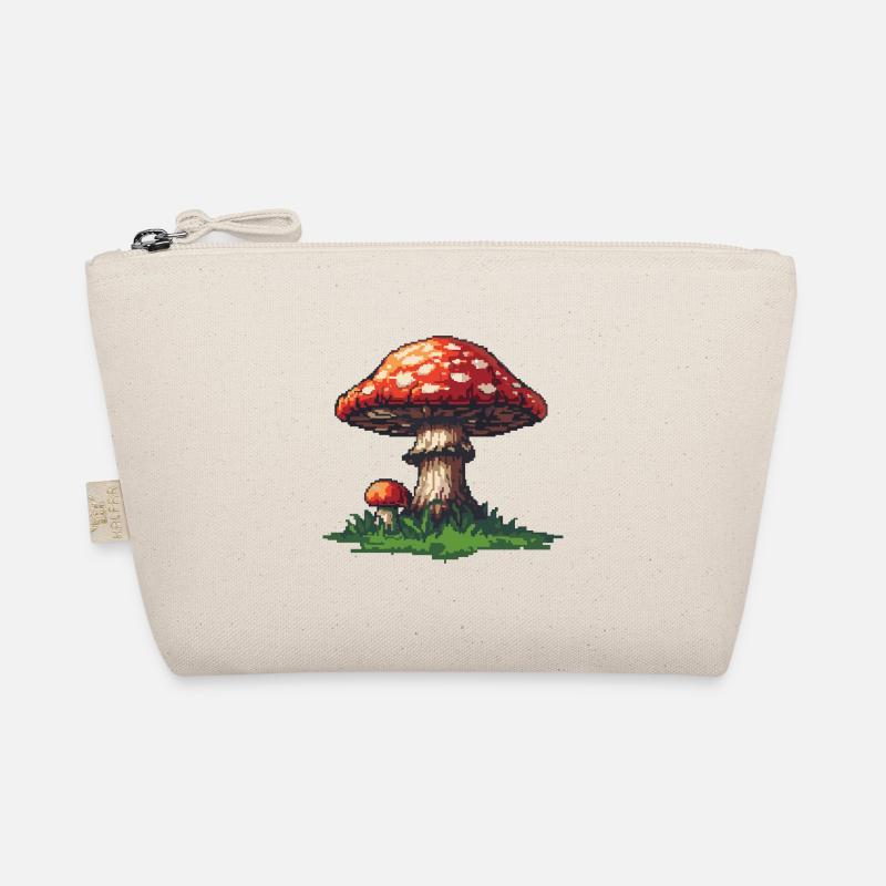 Icône de pixel de champignon Trousse biologique