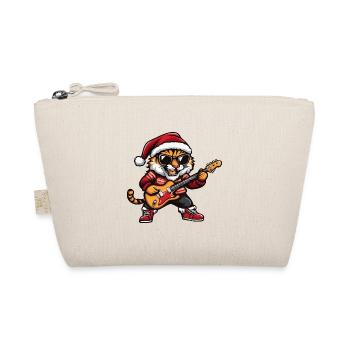 Tiger Christmas Guitar - Organic Pouch - nature - Front