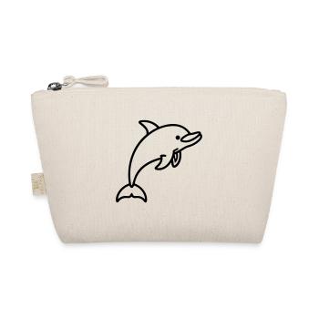 Delfin - Bio-Täschchen - Natur - Vorne