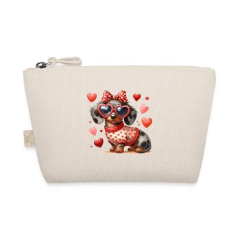 Dackel Dackelliebe Hund Vierbeiner Hundeliebhaber - Bio-Täschchen - Natur - Vorne