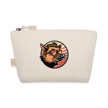 Pig Comic Wild Boar - Organic Pouch - nature - Front