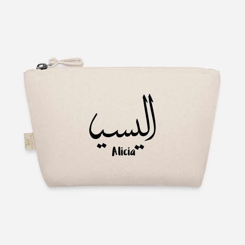 Alicia first name in islamic script Organic Pouch