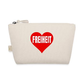 Love Freiheit Demo Demonstration Grundrechte - Bio-Täschchen - Natur - Vorne