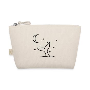 Baleine Dauphin Mer Océan Lune Bande dessinée Doux mer - Trousse biologique - nature - Devant