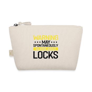 Lock Picking Locking Technician Schlossdienst Design - Organic Pouch - nature - Front