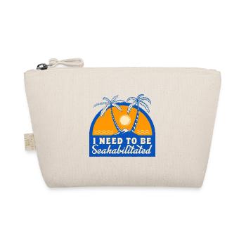 I Need To Be Seahabilitated Beach Vacation Ocean - Bio-Täschchen - Natur - Vorne