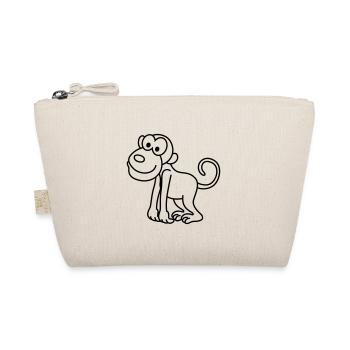 Monkey Comic Animal - Organic Pouch - nature - Front