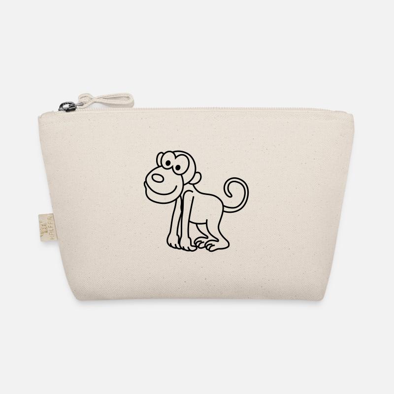 Monkey Comic Animal Organic Pouch
