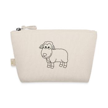 Sheep Comic Animal - Organic Pouch - nature - Front