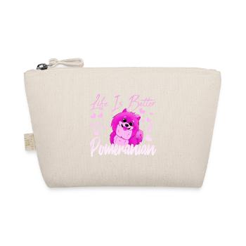 Pomeranian Liebhaber - Bio-Täschchen - Natur - Vorne